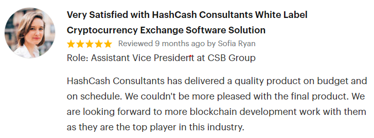 HashCash Goodfirms review