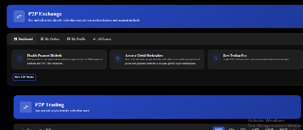 P2P admin panel